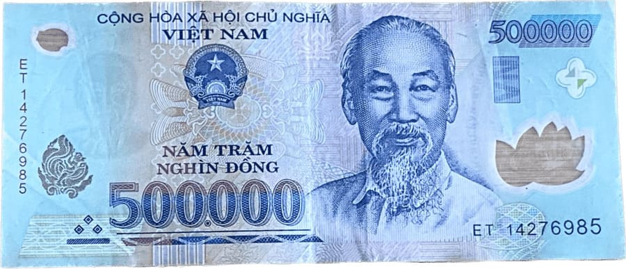定番人気低価南ベトナム紙幣　1ドン1985 P90s 標本 未流通 グレード 63 コレクション